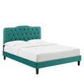 Amber Tufted Performance Velvet King Platform Bed By Modway