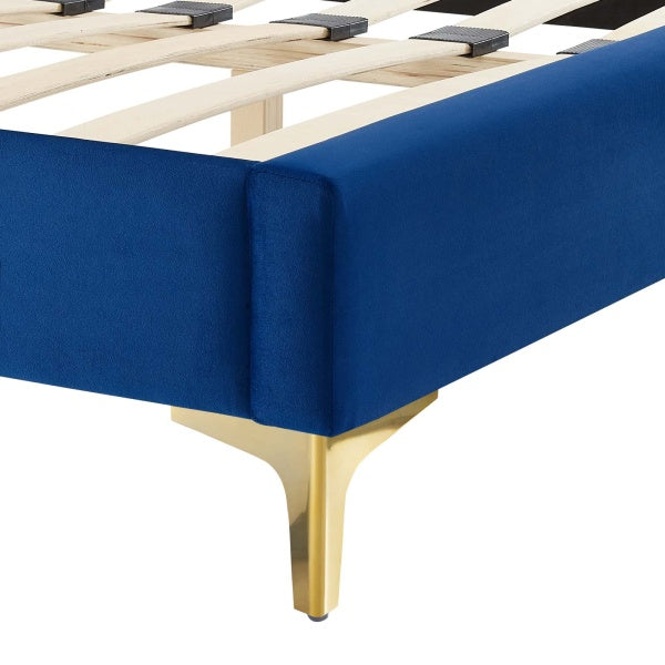 Sasha Button-Tufted Performance Velvet Twin Bed By Modway