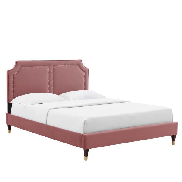 Novi Performance Velvet Twin Bed By Modway