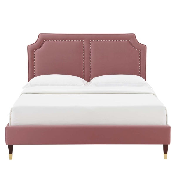 Novi Performance Velvet Twin Bed By Modway