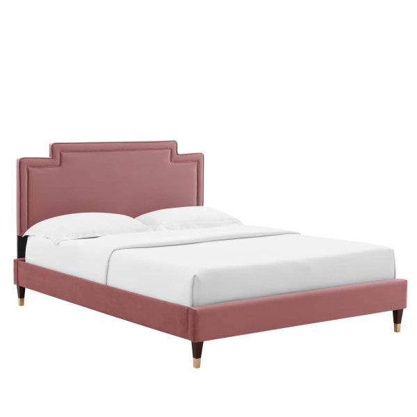 Liva Performance Velvet Twin Bed By Modway