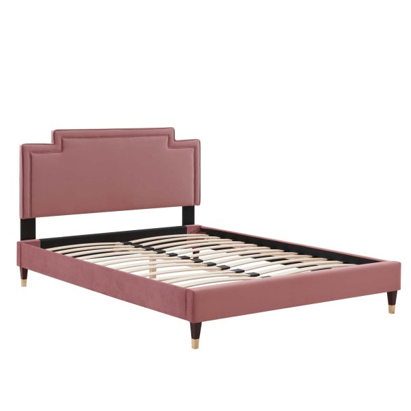 Liva Performance Velvet Twin Bed By Modway