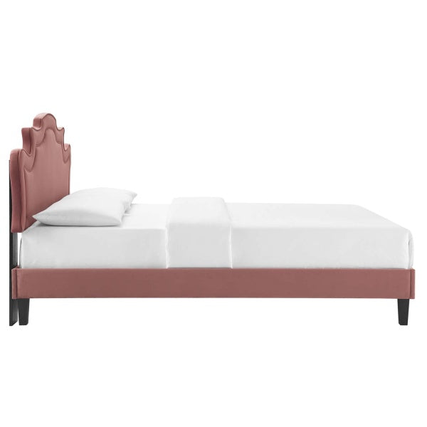 Neena Performance Velvet Twin Bed By Modway
