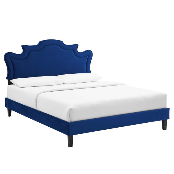 Neena Performance Velvet Twin Bed By Modway