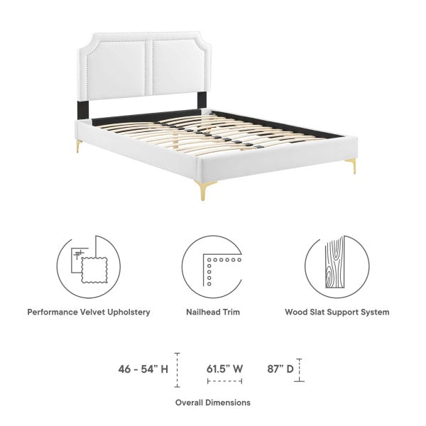 Novi Performance Velvet Full Bed By Modway