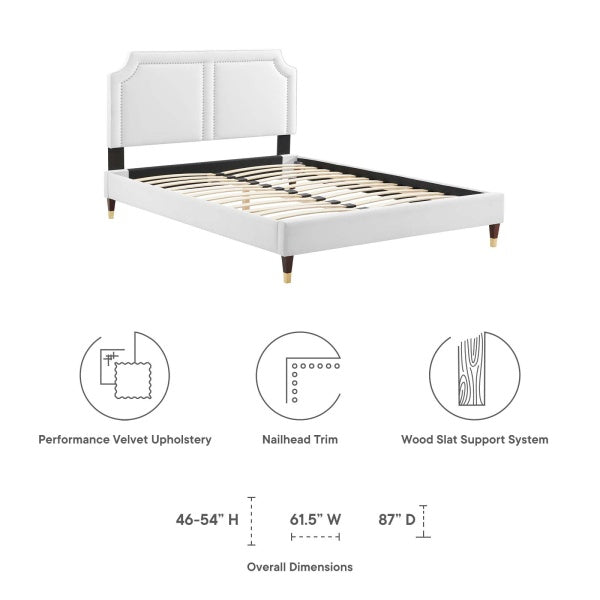 Novi Performance Velvet Full Bed By Modway