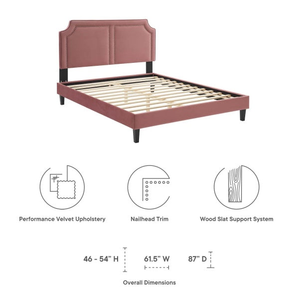 Novi Performance Velvet Full Bed By Modway