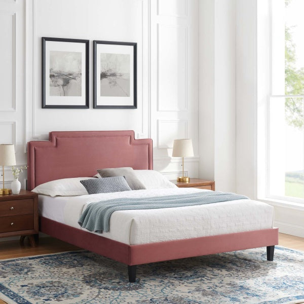 Liva Performance Velvet Full Bed By Modway