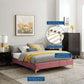 Novi Performance Velvet Queen Bed By Modway