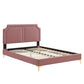 Novi Performance Velvet Queen Bed By Modway