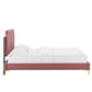 Novi Performance Velvet Queen Bed By Modway