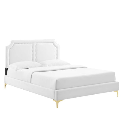 Novi Performance Velvet Queen Bed By Modway