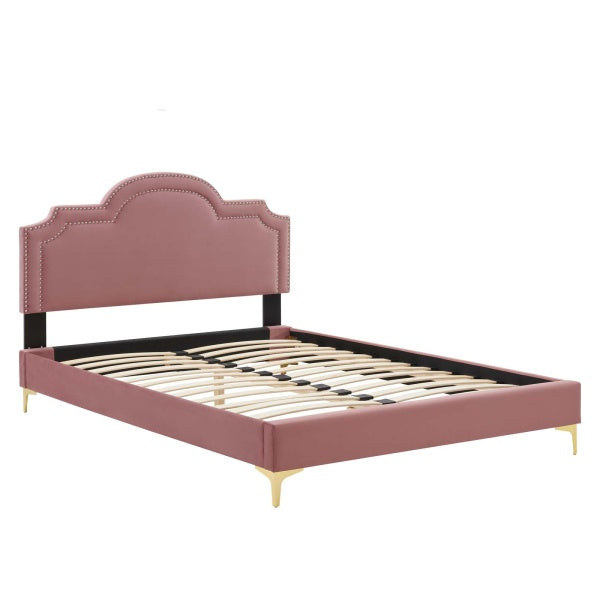 Aviana Performance Velvet Queen Bed By Modway