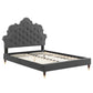 Sasha Button-Tufted Performance Velvet Queen Bed By Modway