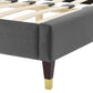 Sasha Button-Tufted Performance Velvet Queen Bed By Modway