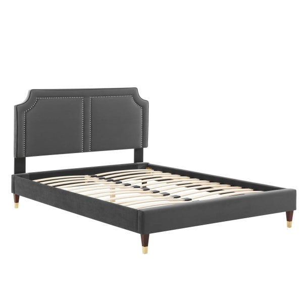 Novi Performance Velvet Queen Bed By Modway