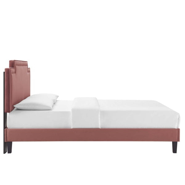 Liva Performance Velvet Queen Bed By Modway