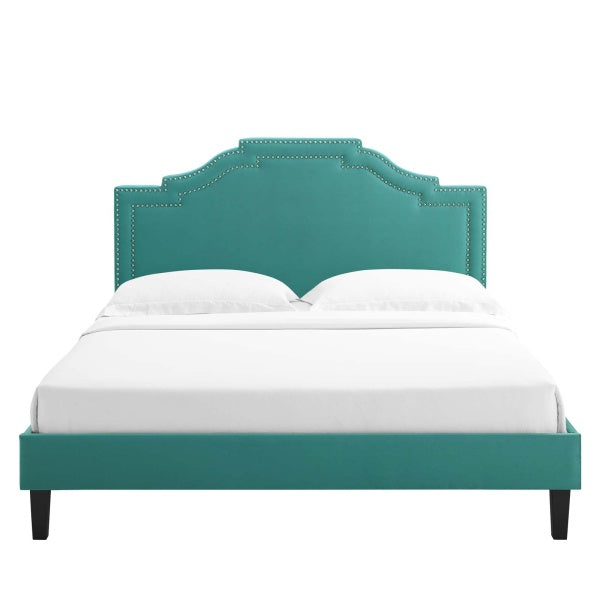 Adelaide Performance Velvet Full Platform Bed By Modway