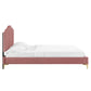 Emerson Performance Velvet King Platform Bed By Modway