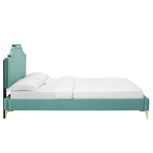 Adelaide Performance Velvet King Platform Bed By Modway