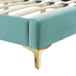 Adelaide Performance Velvet King Platform Bed By Modway