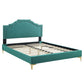 Adelaide Performance Velvet King Platform Bed By Modway