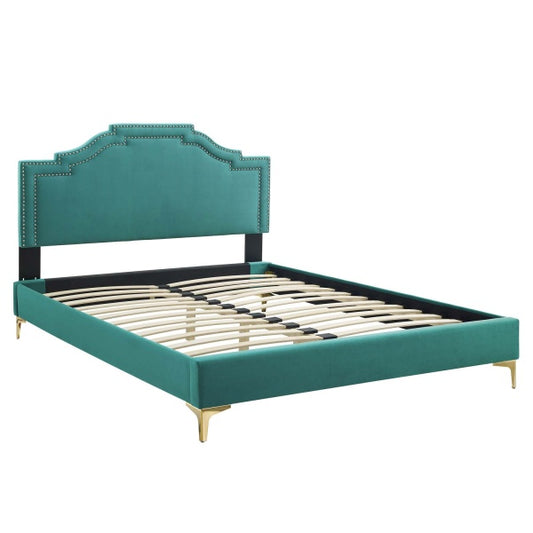 Adelaide Performance Velvet King Platform Bed By Modway