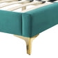 Adelaide Performance Velvet King Platform Bed By Modway