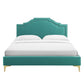 Adelaide Performance Velvet King Platform Bed By Modway