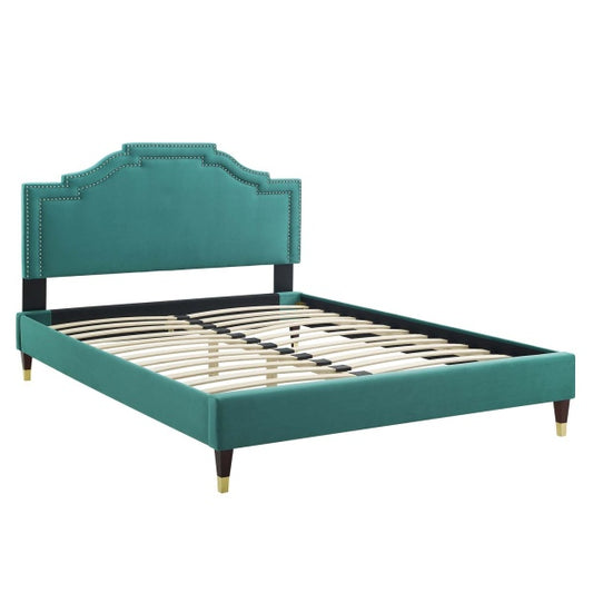 Adelaide Performance Velvet King Platform Bed By Modway