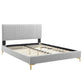 Peyton Performance Velvet Full Platform Bed By Modway