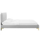 Peyton Performance Velvet Full Platform Bed By Modway