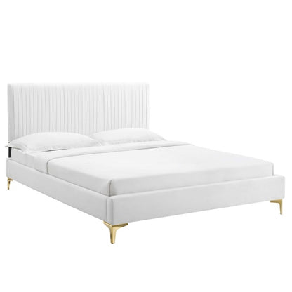 Peyton Performance Velvet Full Platform Bed By Modway