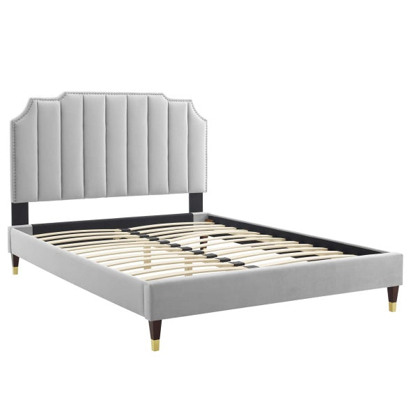 Colette Full Performance Velvet Platform Bed By Modway