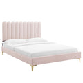 Reagan Full Performance Velvet Platform Bed By Modway