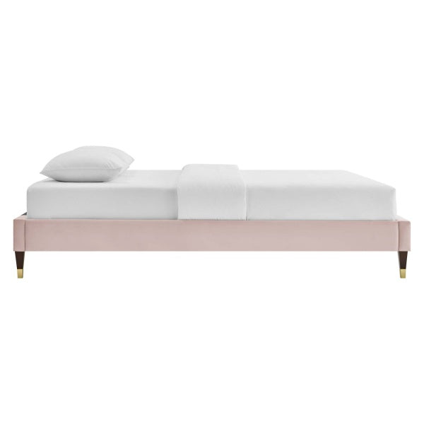 Reagan Full Performance Velvet Platform Bed By Modway