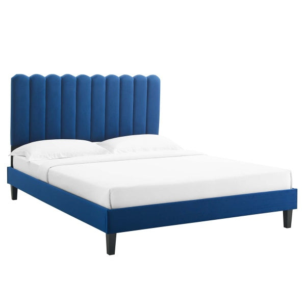 Reagan Full Performance Velvet Platform Bed By Modway