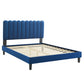 Reagan Full Performance Velvet Platform Bed By Modway