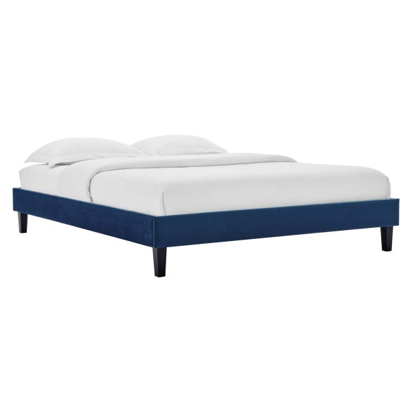 Reagan Full Performance Velvet Platform Bed By Modway