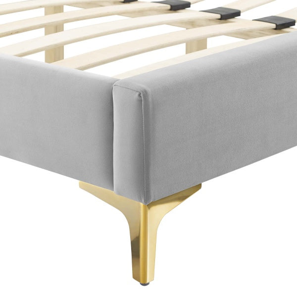 Colette King Performance Velvet Platform Bed By Modway