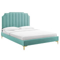 Colette King Performance Velvet Platform Bed By Modway