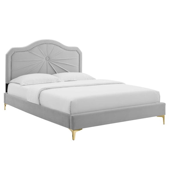 Portia Performance Velvet Full Platform Bed By Modway