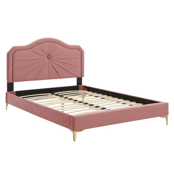 Portia Performance Velvet King Platform Bed By Modway