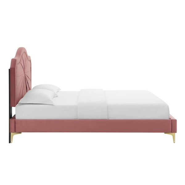 Portia Performance Velvet King Platform Bed By Modway