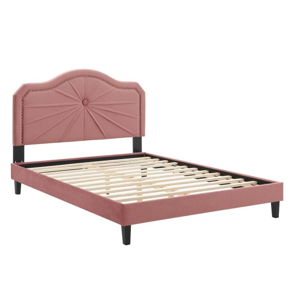 Portia Performance Velvet King Platform Bed By Modway