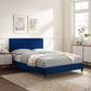 Leah Chevron Tufted Performance Velvet Full Platform Bed By Modway