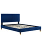 Yasmine Channel Tufted Performance Velvet Full Platform Bed By Modway