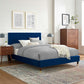 Yasmine Channel Tufted Performance Velvet Full Platform Bed By Modway