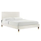 Yasmine Channel Tufted Performance Velvet King Platform Bed By Modway