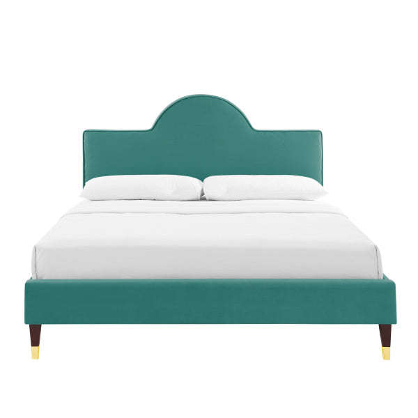 Aurora Performance Velvet Twin Bed By Modway